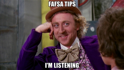 Fafsa tips meme