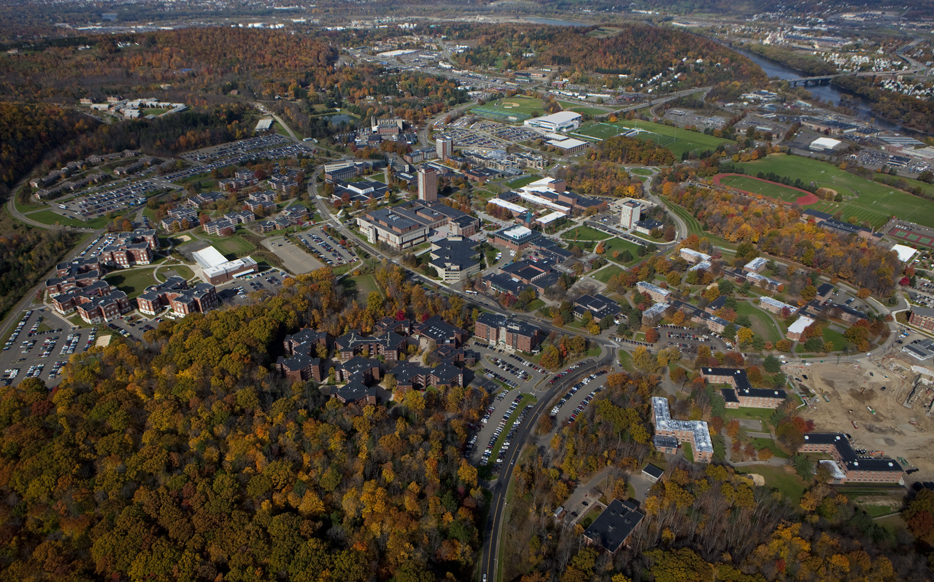 A new program would help graduates of colleges in New York state, such as Binghamton University (above), reduce their student loan debt.